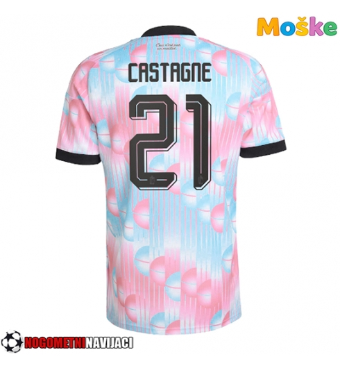 Moške Nogometnih dresov Belgija Timothy Castagne #21 Gostujoči SP 2026 Kratki rokavi Moške Nogometnih dresov Belgija Timothy Castagne #21 Gostujoči SP 2026 Kratki rokavi